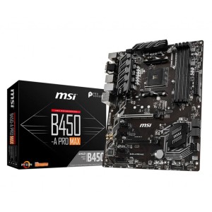 MSI B450-A PRO MAX Amd B450 Soket AM4 DDR4 4133Mhz (O.C) M.2 ATX Anakart