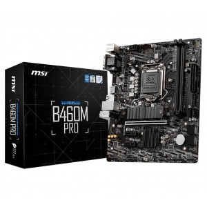 MSI B460M PRO Intel B460 Soket 1200 DDR4 2933MHz M.2 mATX Anakart