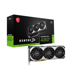 MSI GeForce RTX 4060 Ti VENTUS 3X 8GB OC 128Bit GDDR6 PCI-E 4.0 NVIDIA Ekran Kartı