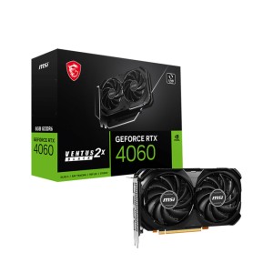 MSI GeForce RTX 4060 VENTUS 2X BLACK 8GB 128Bit GDDR6 PCI-E 4.0 DLSS 3 NVIDIA Ekran Kartı