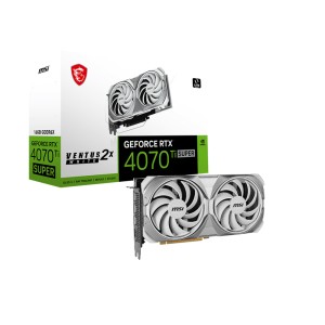 MSI GeForce RTX 4070 Ti SUPER 16G VENTUS 2X WHITE 16GB GDDR6X 256Bit NVIDIA DLSS 3 Ekran Kartı