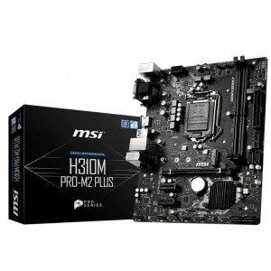 MSI H310M PRO-M2 PLUS Intel H310 Soket 1151 DDR4 2666MHz M.2 mATX Anakart