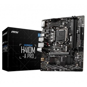 MSI H410M-A PRO Intel H410 Soket 1200 DDR4 2933MHz mATX Anakart