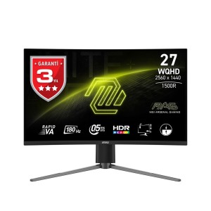 MSI MAG 27CQ6PF 27" 180HZ 0.5MS 2560x1440 (WQHD) Rapid VA FREESYNC Kavisli Gaming Monitör