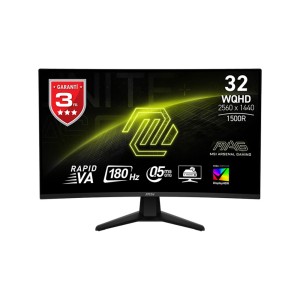 MSI  MAG 32CQ6F 31.5" 180HZ 1MS 2560x1440 (WQHD) RAPID VA Adaptive-Sync Kavisli Gaming Monitör