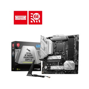 MSI MAG B760M MORTAR WIFI II SOKET 1700 DDR5 7800Mhz OC 3xM.2 WI-FI 6E mATX Anakart