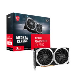 MSI Radeon RX 7600 MECH 2X CLASSIC 8G RX7600 8GB GDDR6 128Bit AMD Ekran Kartı