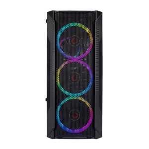 Rampage FUSION 4 x Rainow Fanlı Siyah Temperli Cam Gaming Kasa