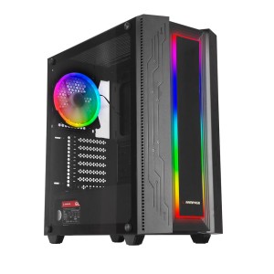 Rampage GRAND 600W 80 Plus Bronze Temperli Camlı  RGB Mid Tower Gaming Kasa