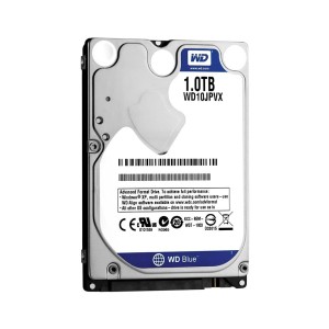 WD Blue 2.5" 1TB 128MB SATA 6 Gb/s 5400 RPM 7mm Harddisk