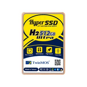 TwinMOS 512GB TM512GH2U SATA3,0 3DNAND 2.5" Okuma Hızı 580MB / Yazma Hızı 550MB SSD