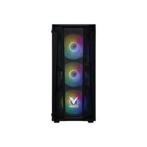 VENTO VG15FE RGB-FSP 650W 80Plus Mesh Temperli Camlı USB 3.0 ATX Rainbow Gaming Kasa