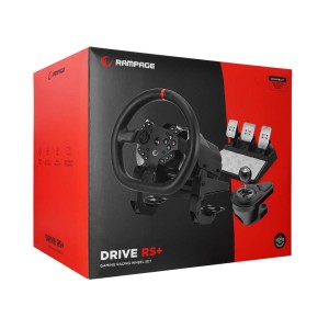 Rampage DRIVE RS+ PS4/PC/XBOX ONE/Xbox Series S/X Yaylı 3 Pedal -El Vitesi Gaming Oyun Direksiyonu