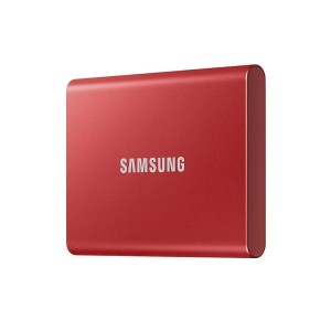 SAMSUNG 2TB MU-PC2T0R/WW Portable T7 Kırmızı USB 3.2 Okuma Hızı 1050MB / Yazma Hızı 1000MB SSD