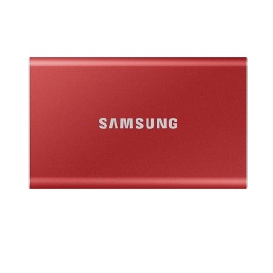 Samsung 1TB MU-PC1T0R/WW Portable T7 Kırmızı  USB 3.2 Okuma Hızı 1050MB / Yazma  Hızı 1000MB SSD