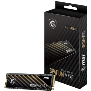 MSI SPATIUM M470 PCIe 4.0 NVMe M.2 1TB SSD Okuma 5000MB/Yazma 4400MB