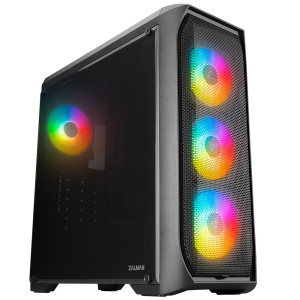 Zalman N5 MF (SE)  RGB Fanlı MegaMax 600W 80 Plus Bronze  Siyah Mesh Panel Gaming Bilgisayar Kasası