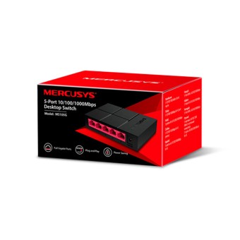 MERCUSYS MS105G 5-Port 10/100/1000 Mbps Gigabit Masaüstü Switch