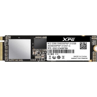 XPG 512GB ASX8200PNP PCIE NVMe M.2 SSD Okuma Hızı 3500MB / Yazma Hızı 2300MB