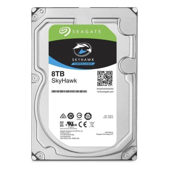 SEAGATE Skyhawk 8TB SATA 3.0 256MB SATA  7200 RPM 3.5" 7/24 RV Sensör Güvenlik Harddisk