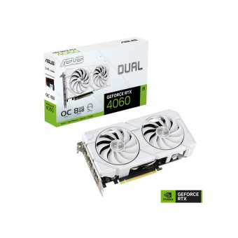 ASUS Dual GeForce RTX 4060 EVO White OC Edition 8GB GDDR6 128Bit NVIDIA DLSS 3 Ekran Kartı