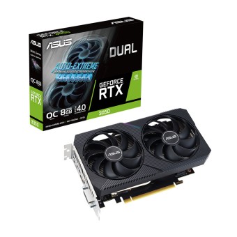 ASUS GeForce DUAL RTX 3050 O8G V2 8GB OC Edition GDDR6 128Bit NVIDIA Ekran Kartı