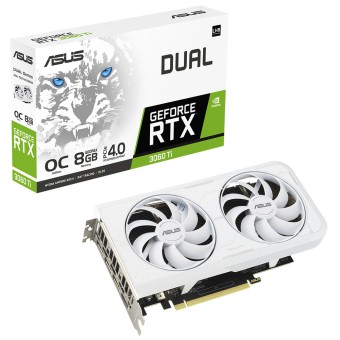 ASUS GeForce Dual RTX 3060 Ti White OC Edition 8GB GDDR6X 256Bit NVIDIA Ekran Kartı