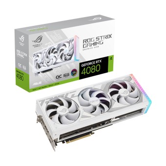 ASUS GeForce ROG STRIX RTX4080 O16G WHITE 16GB OC 256Bit GDDR6X DLSS 3 NVIDIA Ekran Kartı