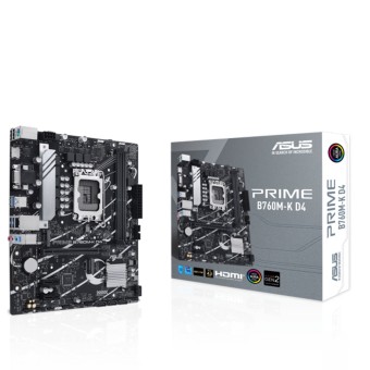 ASUS PRIME B760M-K D4 Intel B760 Soket 1700 DDR4 5333MHz (O.C.) mATX Anakart