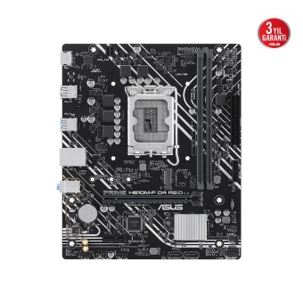 ASUS PRIME H610M-F D4 R2.0-CSM INTEL H610 LGA1700 DDR4 3200Mhz mATX Anakart