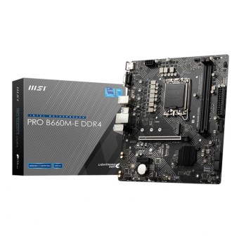 MSI PRO B660M-E DDR4 Intel B660 Soket 1700 DDR4 4600MHz (O.C.) mATX Anakart