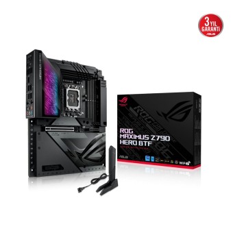 ASUS ROG MAXIMUS Z790 HERO BTF INTEL Z790 LGA1700 8000Mhz DDR5 WiFi 7+BT ATX Anakart