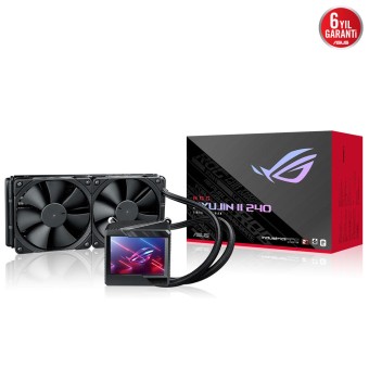 ASUS ROG RYUJIN II 240 V2 Oled Aura SYNC RGB 2X Noctua IPPC 2 PWM 120mm V2 Fan Sıvı CPU Soğutucusu