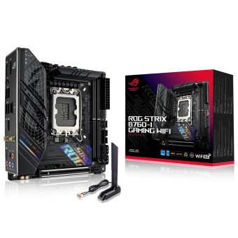 ASUS ROG STRIX B760-I GAMING WIFI Intel B760 Soket 1700 DDR5 7600Mhz m-ITX Anakart