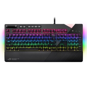 ASUS ROG STRIX FLARE NX RED RGB Red Switch Bilek Destekli Kablolu Gaming Klavye