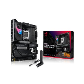 ASUS ROG STRIX X870E-E GAMING WIFI AMD X870 Soket AM5 DDR5 8000Mhz  WiFi 7 + BT AURA RGB ATX Anakart