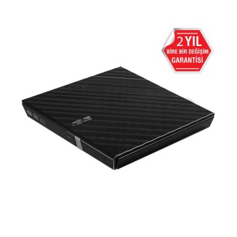 ASUS SDRW-08D2S-U LITE 8X M-DİSC DESTEKLİ Windows ve Mac OS Siyah Harici DVD Yazıcı