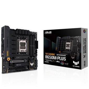 ASUS TUF GAMING B650M-PLUS AMD B650 Soket AM5 DDR5 6400MHz (OC) M.2 mATX Anakart