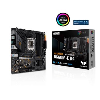 ASUS TUF GAMING B660M-E D4 Intel B660 Soket 1700 DDR4 5333MHz (O.C.) mATX Anakart