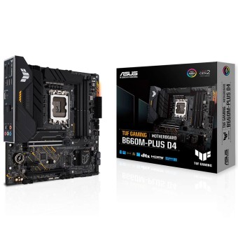 ASUS TUF GAMING B660M-PLUS D4 Intel B660 Soket 1700 DDR4 5333MHz (O.C.) mATX Anakart