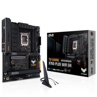 ASUS TUF GAMING B760-PLUS WIFI D4 Intel B760 Soket 1700 DDR4 5333  WiFi ATX Anakart