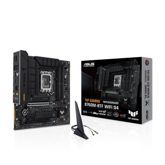 ASUS  TUF GAMING B760M-BTF WIFI D4 Intel B760 Soket 1700 DDR4 5333MHz AURA RGB mATX Anakart