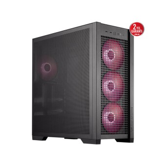 ASUS TUF Gaming GT302 ARGB 4x140mmARGB Fanlı Mesh Mid Tower Siyah Gaming Kasa