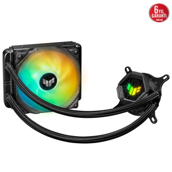 ASUS TUF GAMING LC 120 ARGB AIO AURA SYNC 120mm Adreslenebilir RGB Fan NCVM Kaplamalı RGB Sıvı CPU Soğutucusu V2