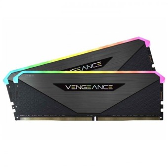 CORSAIR 16GB (2 x 8GB)  Vengeance Siyah RGB DDR4 DRAM 3200MHz CL16 Dual Kit PC Ram