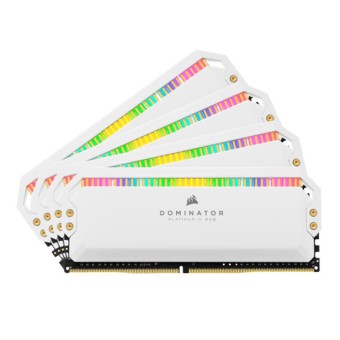 CORSAIR 32GB (4X8GB) DDR4 3600MHz CL18 Dominator Platinum RGB Beyaz Quad Kit PC Ram