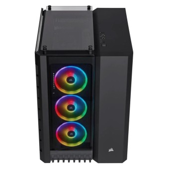 CORSAIR CRYSTAL Serisi 680X Temperli Cam 120mm RGB Fanlı  Mid-Tower Siyah Kasa