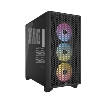 CORSAIR iCUE 3000D AIRFLOW RGB 750W Bronze Temperli Cam Mid-Tower Siyah Gaming Kasa-CC-9020161-EU