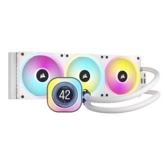 CORSAIR iCUE LINK H150i LCD Ekranlı RGB Fanlı 360mm Beyaz İşlemci Sıvı Soğutucusu-CW-9061010-WW