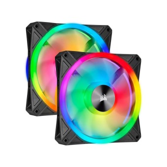 CORSAIR iCUE QL140 2 x 140mm RGB Siyah Fan - NODE CORE Kontrolcü